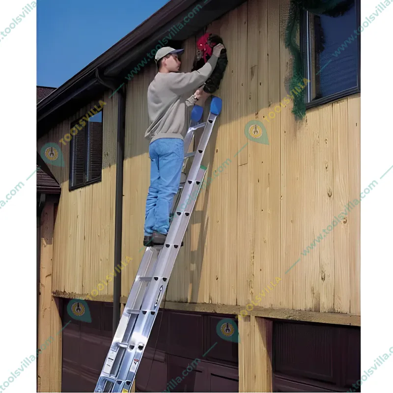 Youngman Aluminum Wall Support Extension Ladder (12X2 Steps)